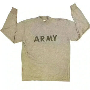 ARMY Armed Forces long sleeve T-shirt mock turtleneck